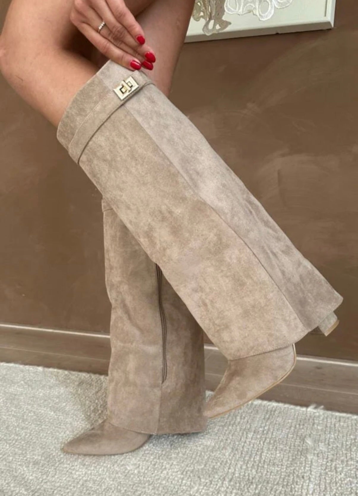 Wide-Leg Shark Boots