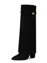 Wide-Leg Shark Boots